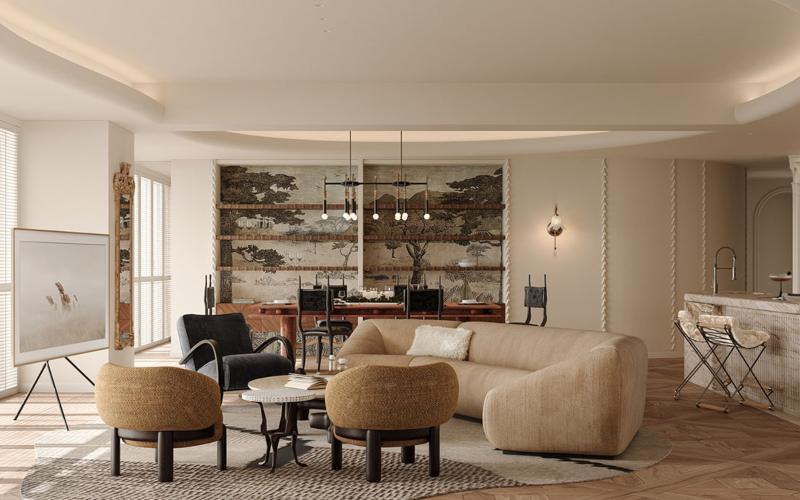 What makes a large apartment a symbol of comfortable living?