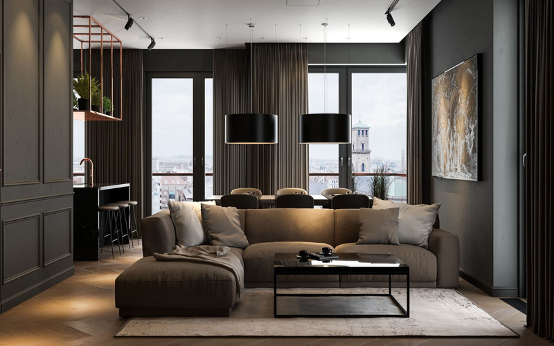 დიდი ბინის ინტერიერი - როგორ მოვაწყოთ საუკეთესოთ დიდი ფართის ბინა